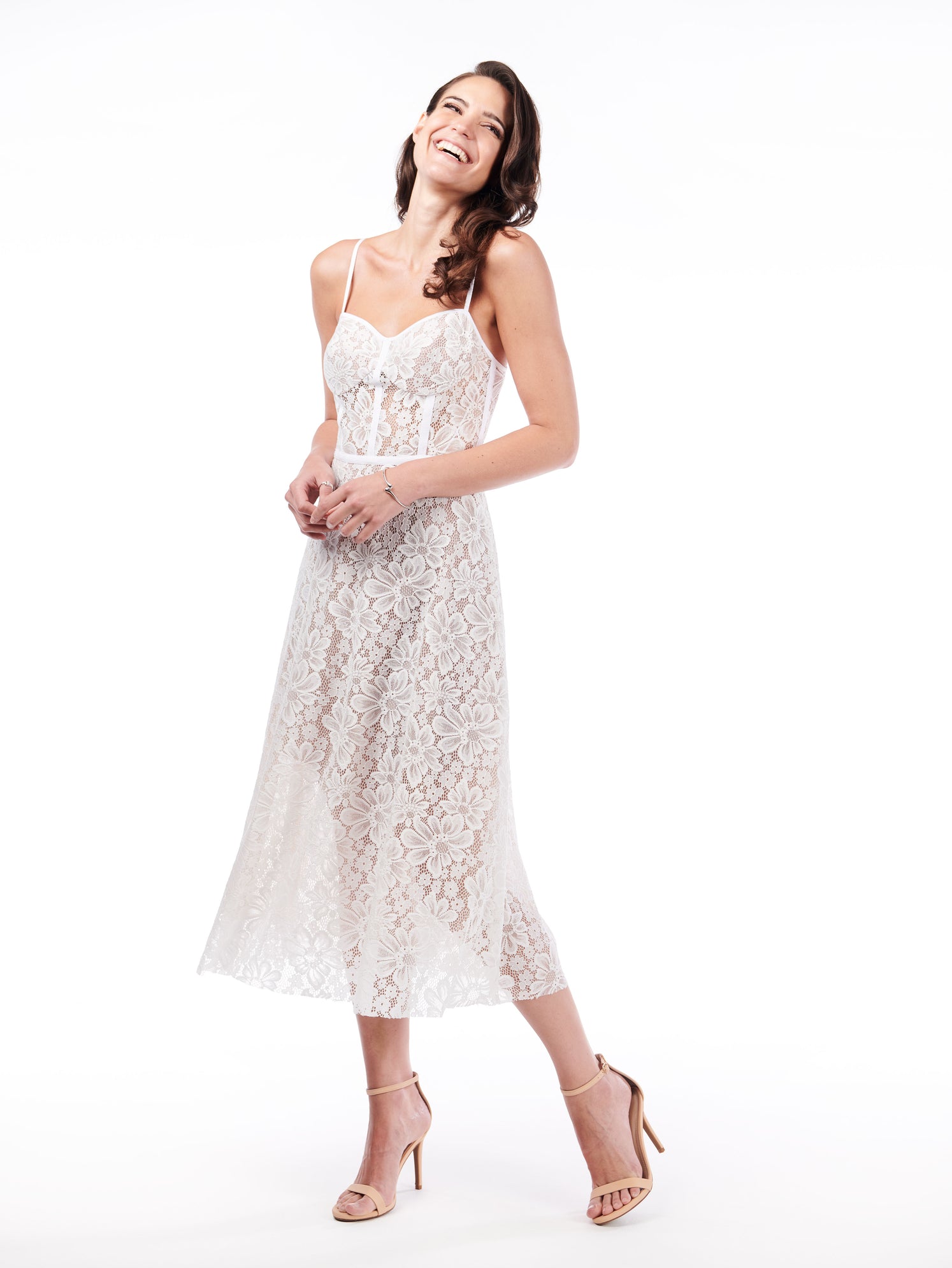 Eden Bustier Dress - White